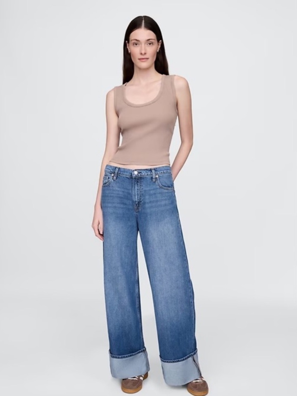 Universal Thread Baggy Cuffed Denim Mid Rise 90’s Blue Jeans Var Sizes | NWT - Picture 1 of 6